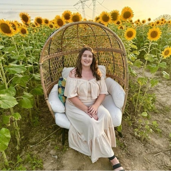 FREE PEOPLE “Lynne Midi” 100% cotton off shoulder women’s  dress Small NWT - Picture 12 of 16